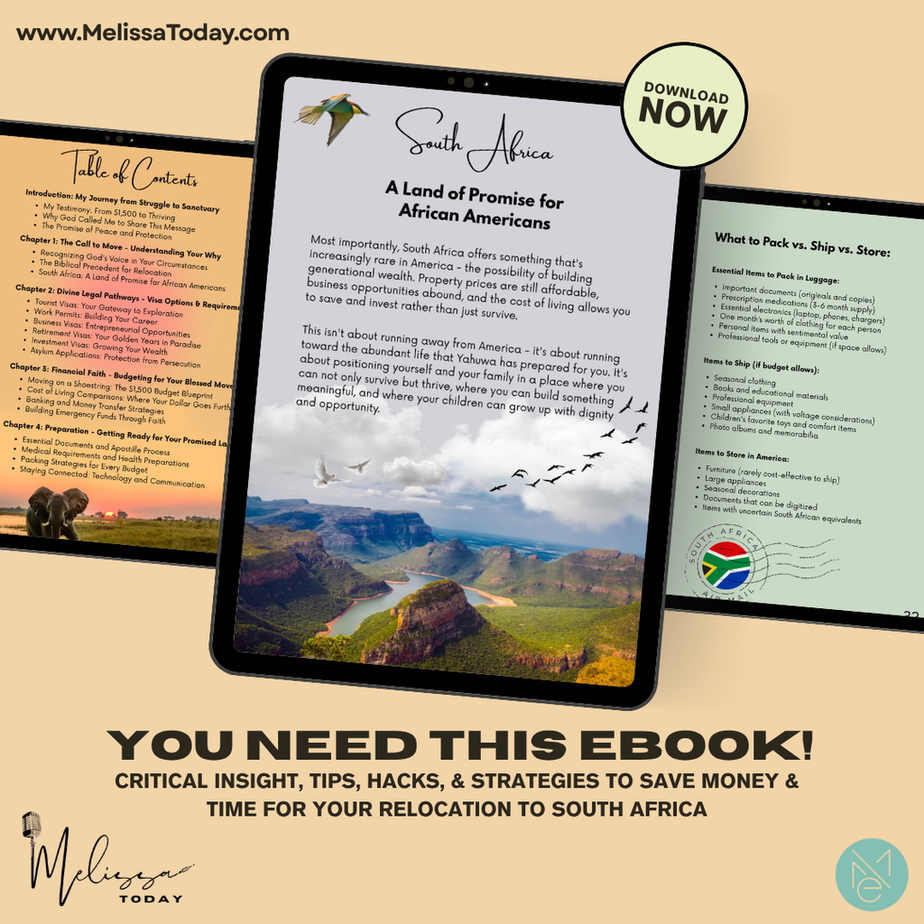 How To Relocate To South Africa E-Book